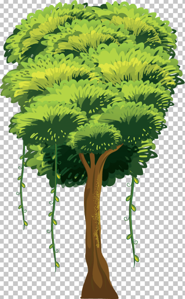 Tree with vines png image