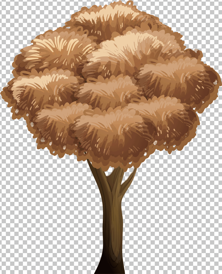 Cream colour Tree png image