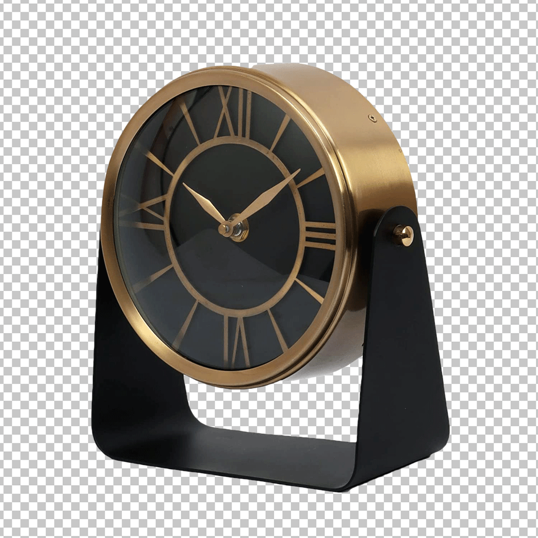 Black & Gold Stand-Alone Alarm Clock