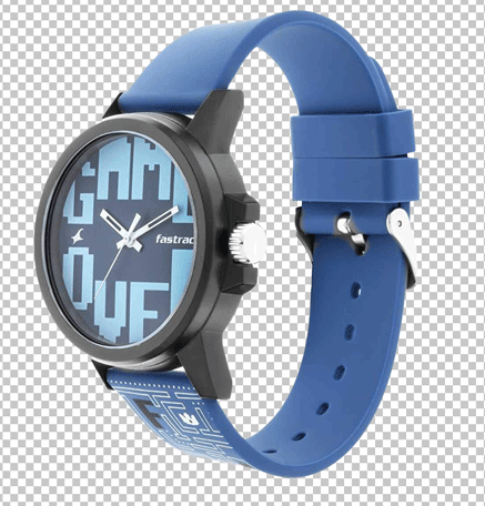 arcade from Fastrack blue dial analog watch png image