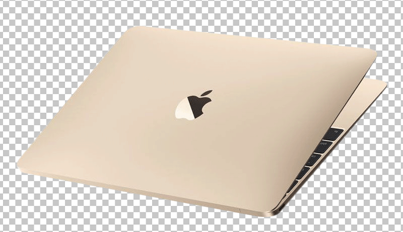 Apple Macbook gold png image