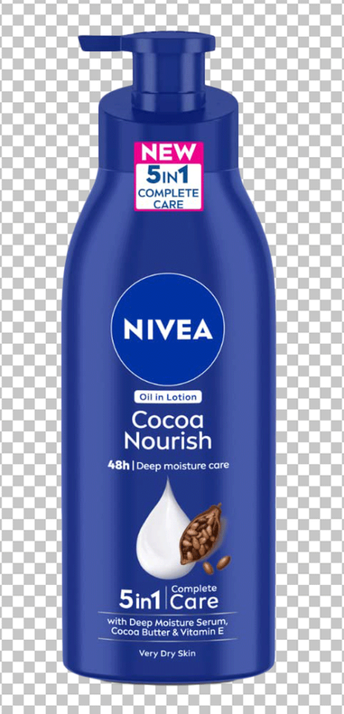 Nivea Cocoa Nourish body lotion png image