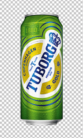 Tuborg Can beer png image