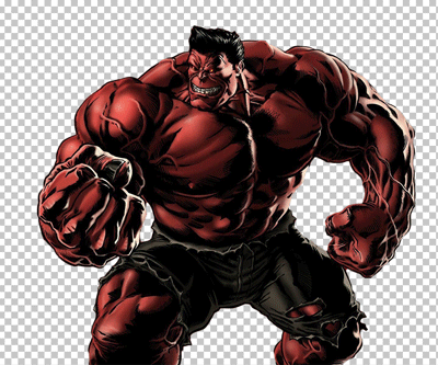 Red Cartoon Hulk png image