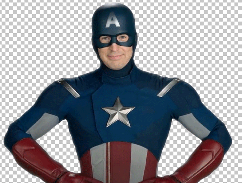 Captain America smiling png image