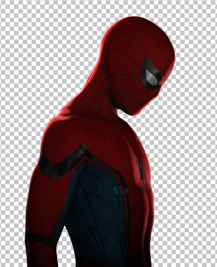 Spiderman looking down png image