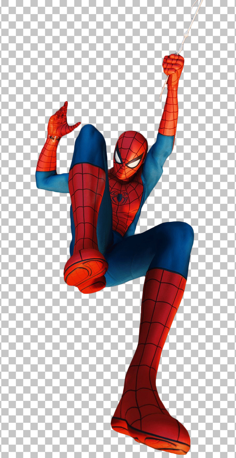 Spiderman swinging png image