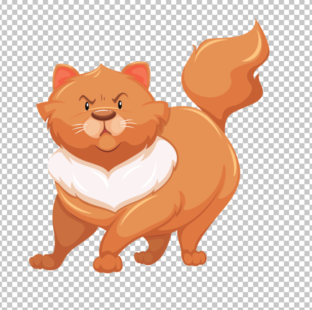 Cartoon Angry Cat png image