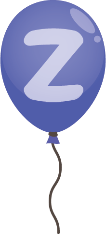 Letter Z balloon png Image