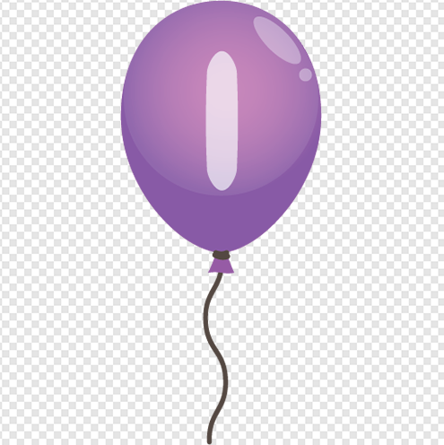 Letter I balloon png Image