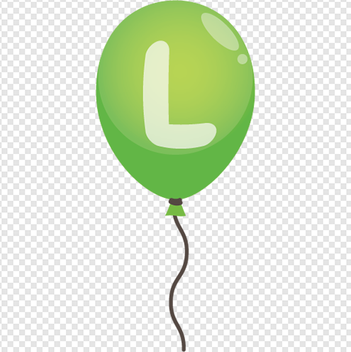 Letter L balloon png Image