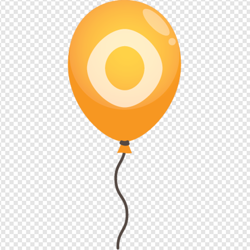 Letter O balloon png Image