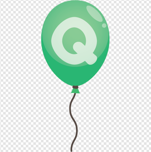 Letter Q balloon png Image