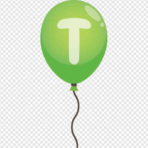 Letter A balloon png Image