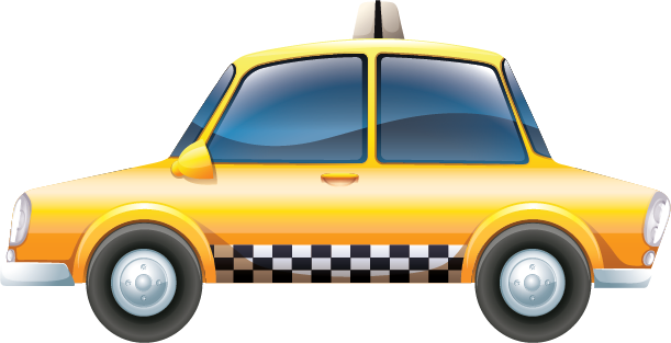 Carton Taxi PNG Image | OngPng