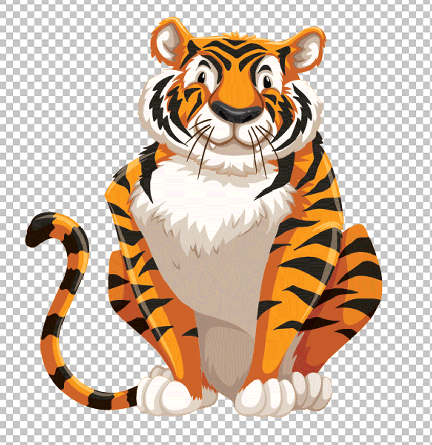 Cartoon Tiger png image