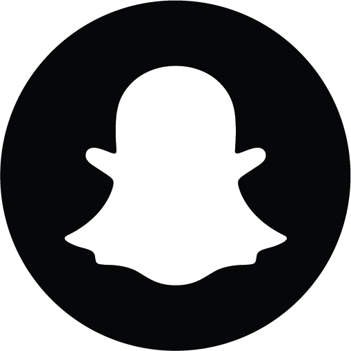 black Snapchat icon png image