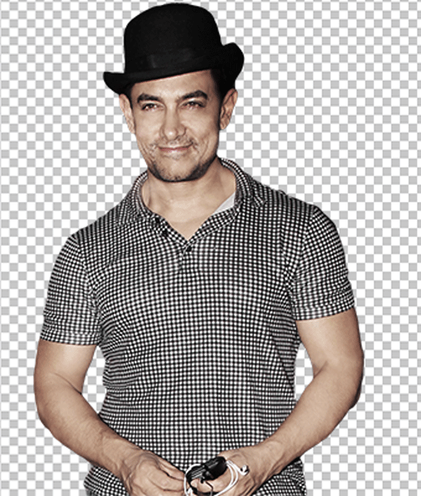 Amir Khan smiling and wearing black hat png image