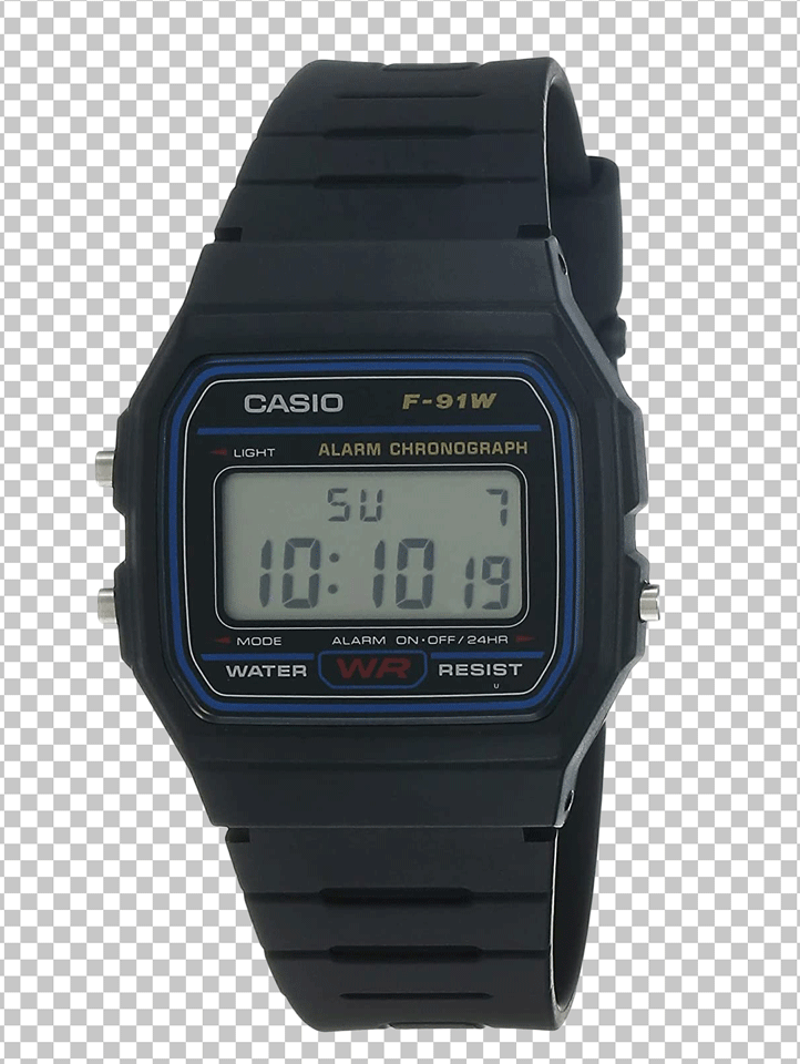 Black Casio watch png image