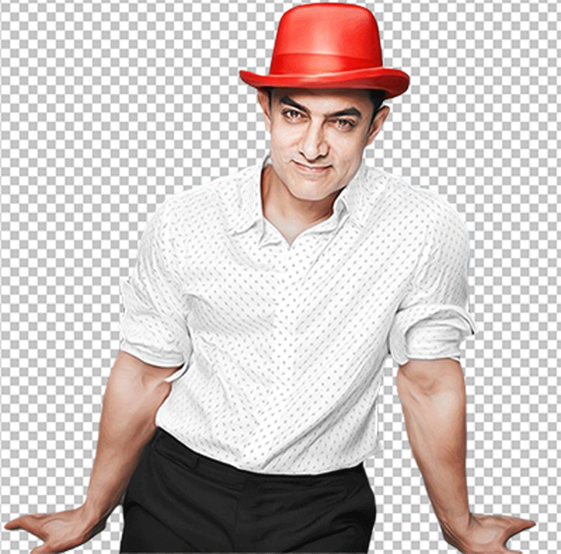Amir Khan wearing red hat, white shirt png image
