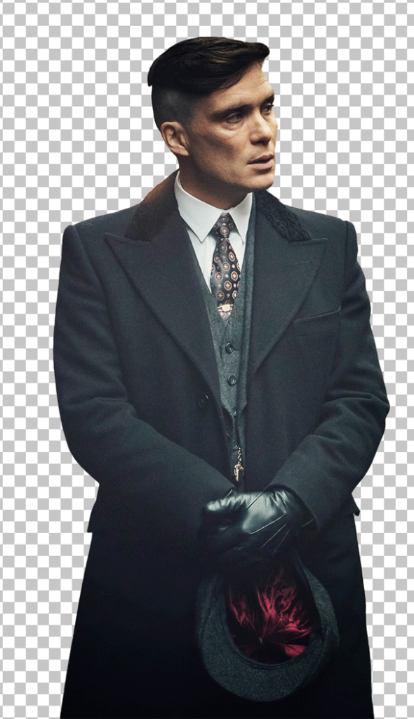 Cillian Murphy in Black Suit with Red Rose png image