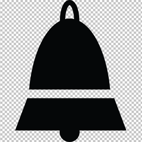 Black bell icon Png image