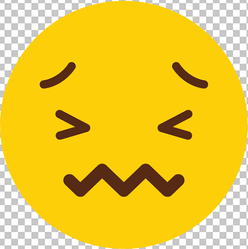 Confounded Face Emoji png image