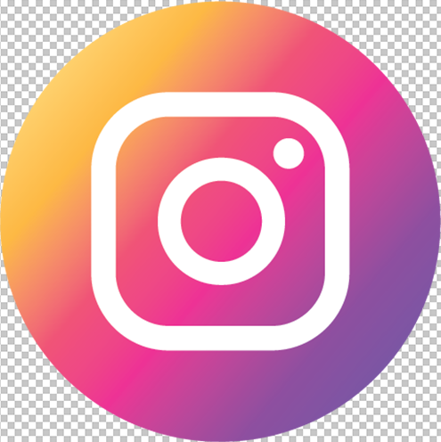Instagram logo with transparent image