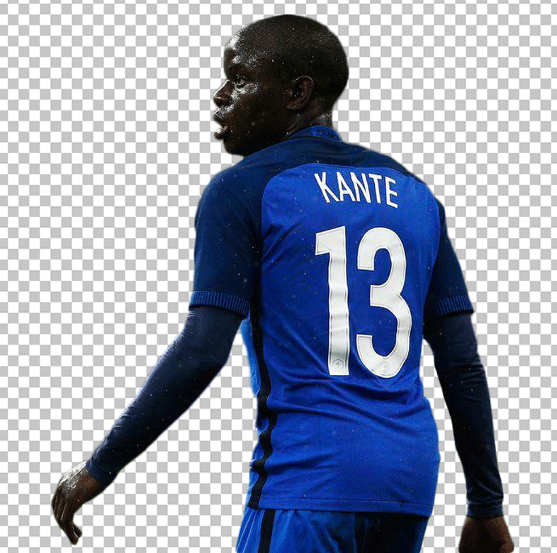 Kante 13 number jersey backview PNG image