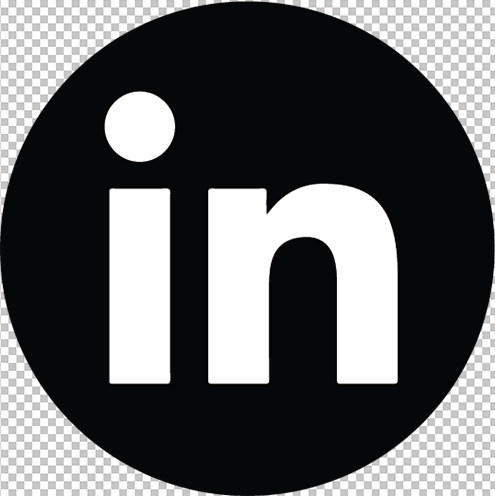 Black LinkedIn Icon PNG