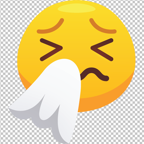 sneezing emoji png image