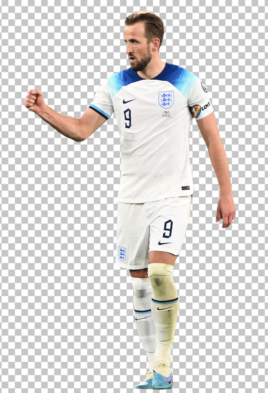 Harry Kane wearing England jersey PNG image