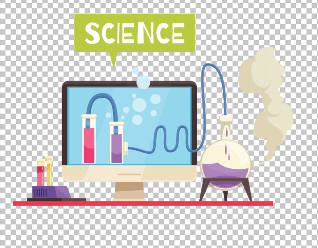 Online science class PNG image