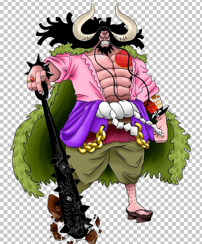 Kaido Holding a Sword PNG Image