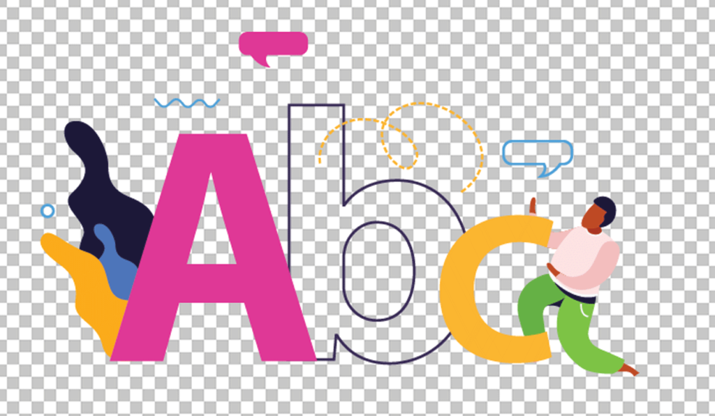 Alphabet Learning PNG image
