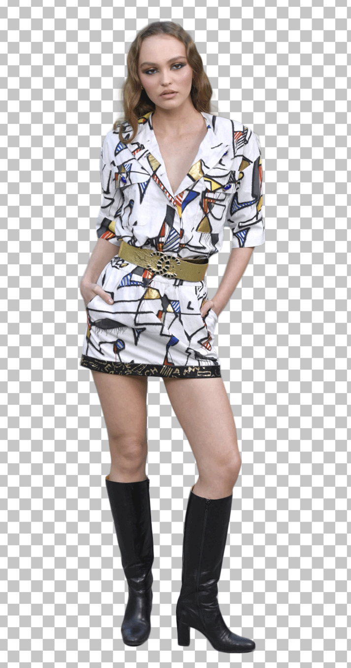 Lily-Rose Depp standing PNG Image