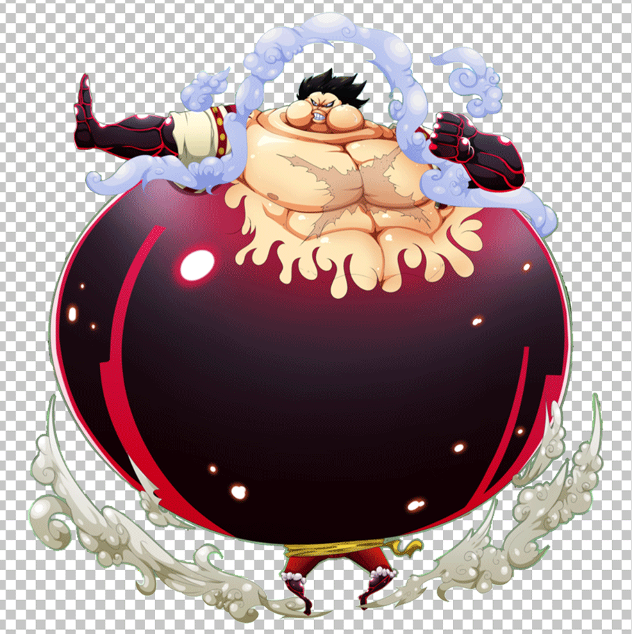 Luffy Bounce Man PNG Image