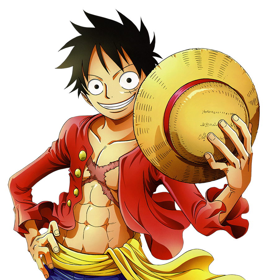 Luffy holding Straw hat PNG Image | OngPng