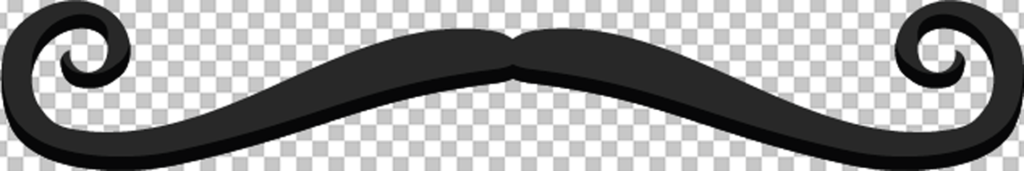 Cartoon Black mustache PNG image