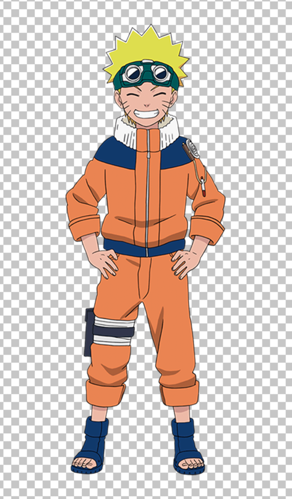 Young Naruto Smiling PNG image