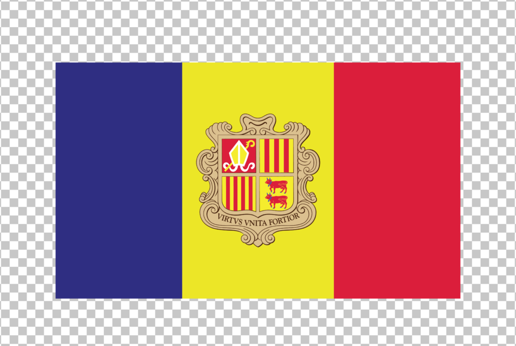 Flag of Andorra PNG Image