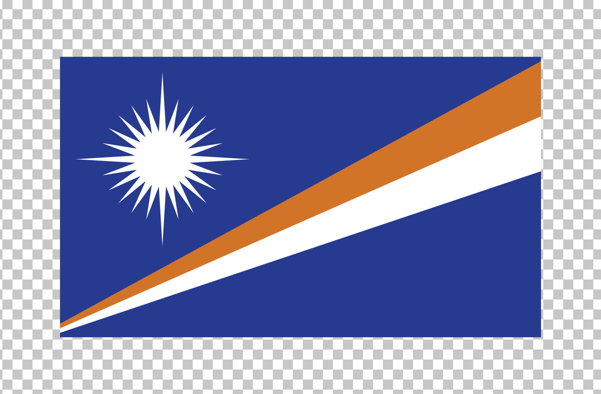 Flag of Marshall Islands PNG Image