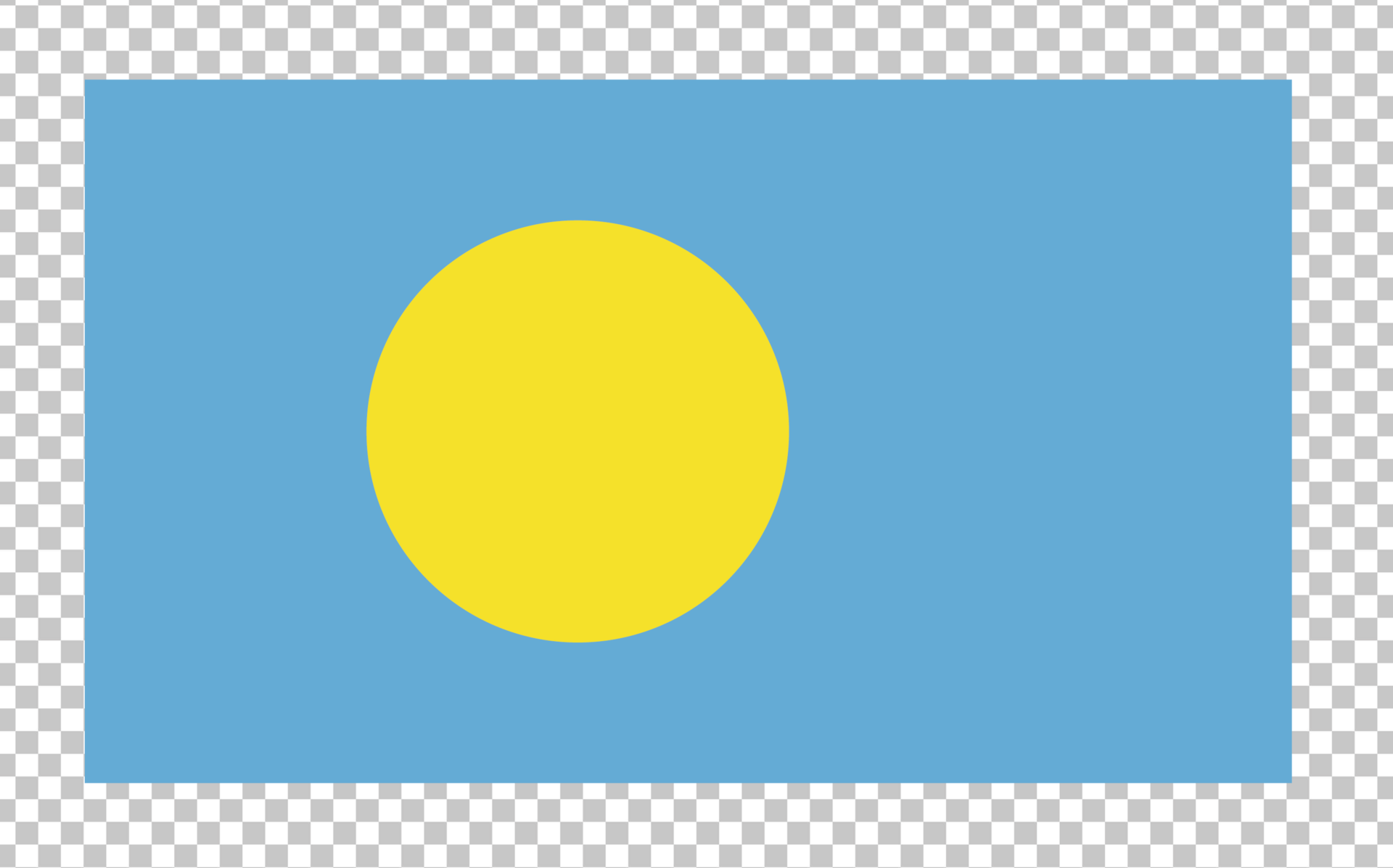 Palau flag PNG Image