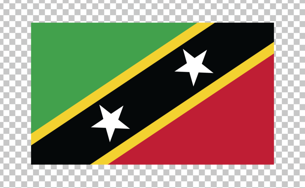 Flag of Saint Kitts and Nevis PNG Image