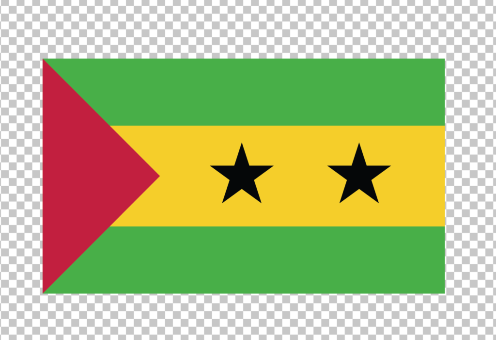 Flag of São Tomé and Príncipe PNG Image