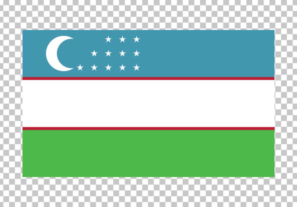 Flag of Uzbekistan PNG Image