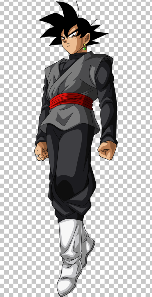 A high-quality transparent PNG image of Goku Black
