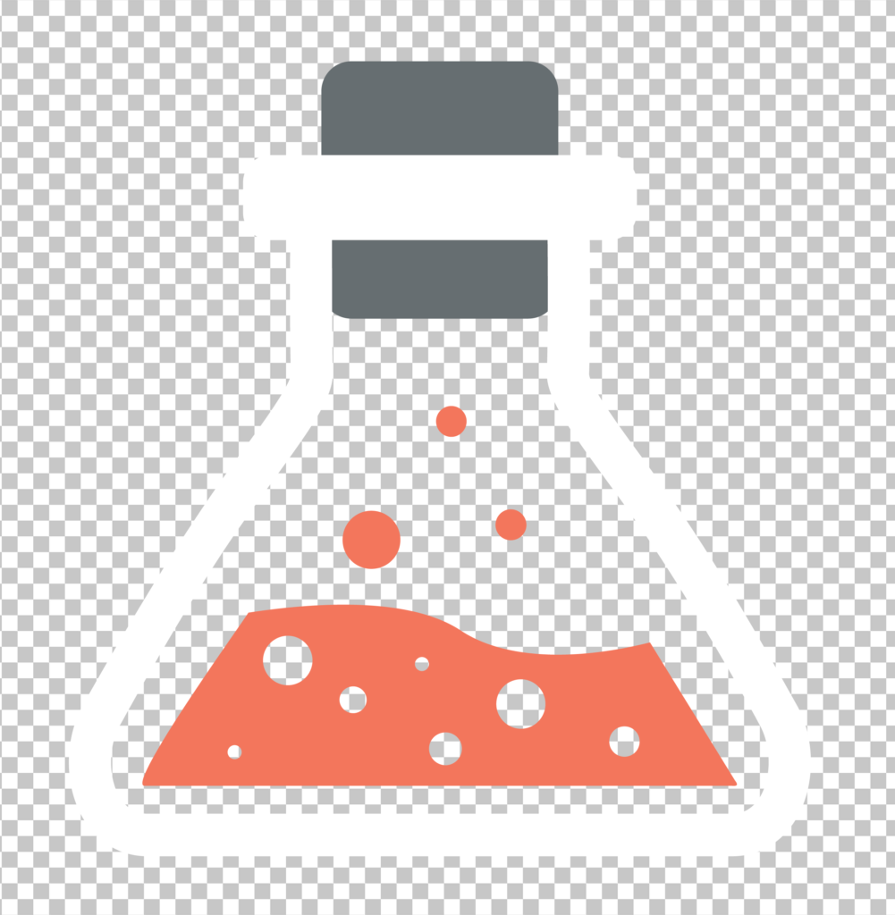 Beaker with Red Liquid PNG Image