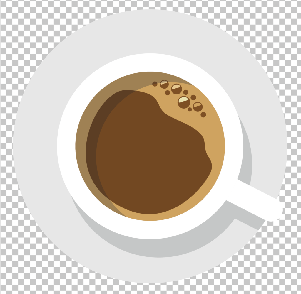 Cup of Coffee Vector Art PNG