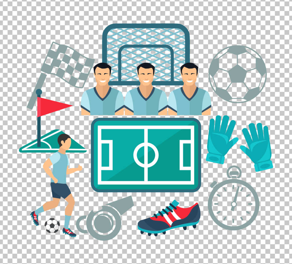 Soccer icons, soccer PNG, soccer clipart, Football training illustrations
